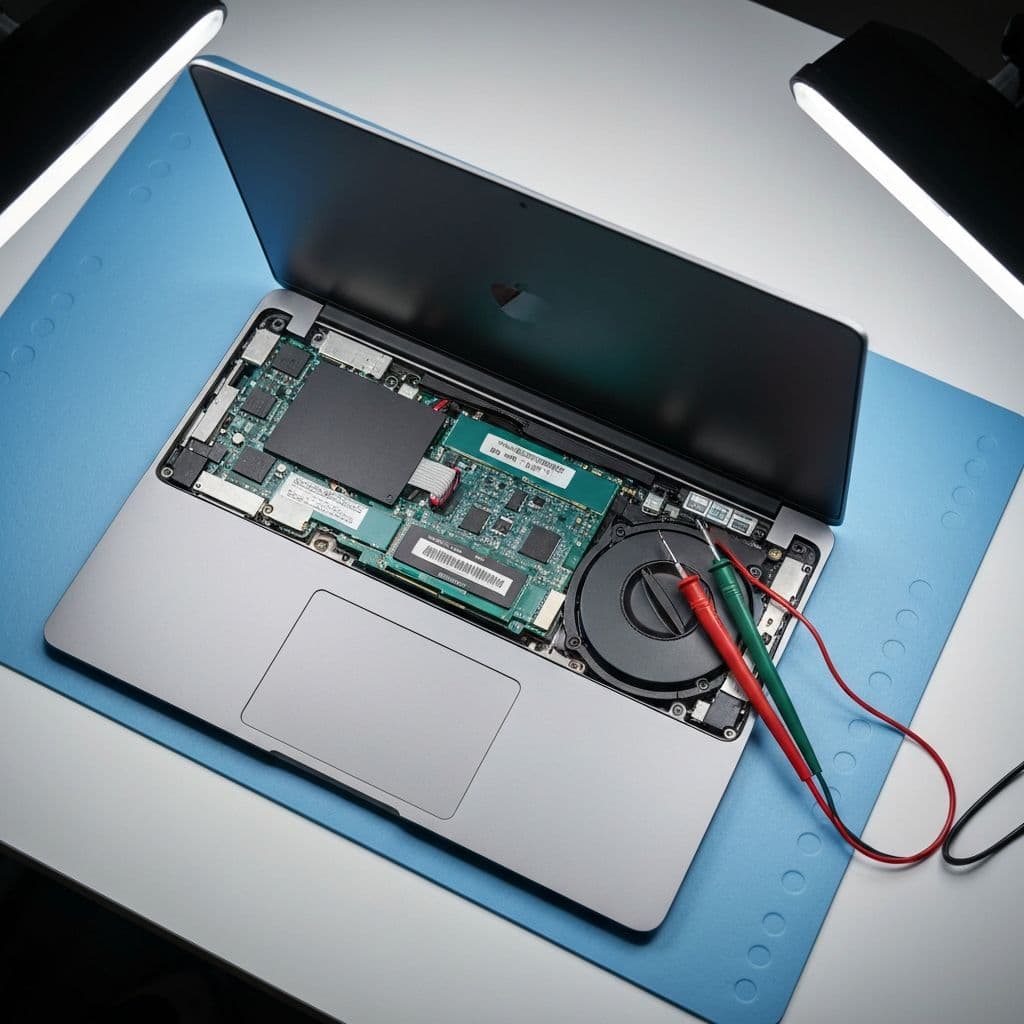 Diagnóstico técnico real para MacBook y laptops